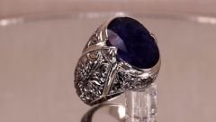 Nanosital sapphire taşlı yüzük safir