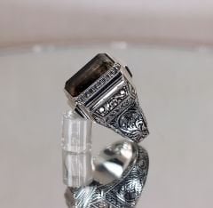 Quartz taşlı yüzük kuvartz
