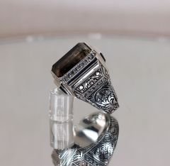 Quartz taşlı yüzük kuvartz
